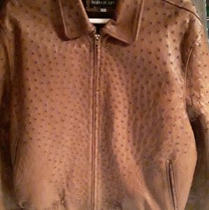 Ostrich leather jacket